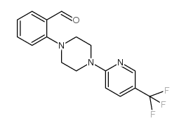 2-(4-[5-(TRIFLUOROMETHYL)-2-PYRIDYL]PIPERAZINO)BENZALDEHYDE Structure