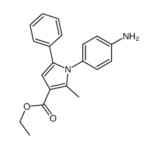 ETHYL 1-(4-AMINOPHENYL)-2-METHYL-5-PHENYL-1H-PYRROLE-3-CARBOXYLATE structure