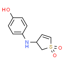 Phenol, 4-[(2,3-dihydro-1,1-dioxido-3-thienyl)amino]- (9CI) Structure
