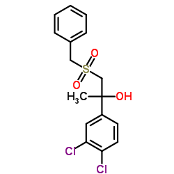 1-(Benzylsulfonyl)-2-(3,4-dichlorophenyl)-2-propanol结构式