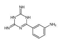 6-(3-aminophenyl)-1,3,5-triazine-2,4-diamine结构式