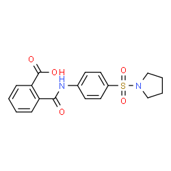 N-[4-(PYRROLIDINE-1-SULFONYL)-PHENYL]-PHTHALAMIC ACID结构式