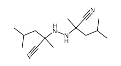 2,2'-Hydrazobis(2,4-dimethylvaleronitrile)结构式