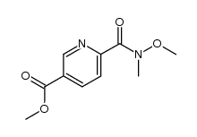 methyl 6-(N-methoxy-N-methylcarbamoyl)pyridine-3-carboxylate Structure