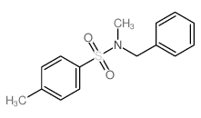 N-benzyl-N,4-dimethyl-benzenesulfonamide结构式