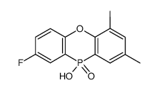 8-Fluoro-10-hydroxy-2,4-dimethyl-10H-phenoxaphosphine 10-oxide Structure