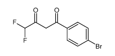 1-(4-BROMO-PHENYL)-4,4-DIFLUOROBUTANE-1,3-DIONE结构式