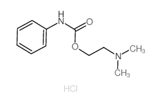 Carbamic acid, phenyl-,2-(dimethylamino)ethyl ester, monohydrochloride (9CI)结构式