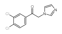 1-(3,4-二氯苯基)-2-(1H-咪唑-1-基)乙酮结构式