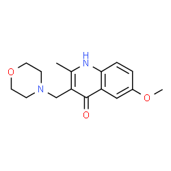 6-Methoxy-2-methyl-3-morpholin-4-ylmethyl-1H-quinolin-4-one structure