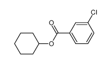 Cyclohexyl 3-chlorobenzoate ester Structure