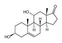 3β,11α-dihydroxyandrost-5-en-17-one结构式