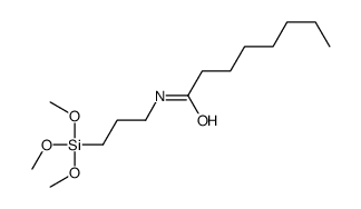 N-(3-trimethoxysilylpropyl)octanamide结构式