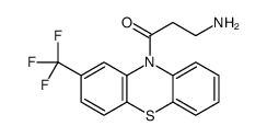 3-amino-1-[2-(trifluoromethyl)phenothiazin-10-yl]propan-1-one结构式