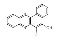 Benzo[a]phenazin-5-ol, 6-chloro- Structure