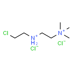 N1-(2-CHLOROETHYL)-N2,N2,N2-TRIMETHYLETHANE-1,2-DIAMINIUM CHLORIDE结构式