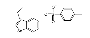 3-ethyl-2-methylbenzoselenazolium 4-methylbenzenesulphonate Structure