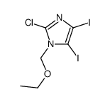 2-chloro-1-(ethoxymethyl)-4,5-diiodoimidazole Structure