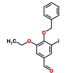 4-(Benzyloxy)-3-ethoxy-5-iodobenzaldehyde Structure