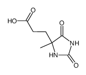 3-(4-Methyl-2,5-dioxoimidazolidin-4-yl)propanoic acid Structure