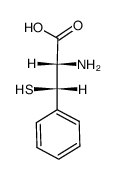 (2RS,3RS)-2-amino-3-mercapto-3-phenyl-propionic acid结构式