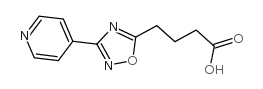 4-(3-pyridin-4-yl-1,2,4-oxadiazol-5-yl)butanoic acid结构式