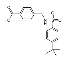 4-[[(4-tert-butylphenyl)sulfonylamino]methyl]benzoic acid Structure