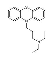 N,N-diethyl-3-phenothiazin-10-ylpropan-1-amine结构式