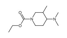1-carbethoxy-4-dimethylamino-3-methylpiperidine结构式