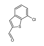 7-chloro-1-benzothiophene-2-carbaldehyde Structure