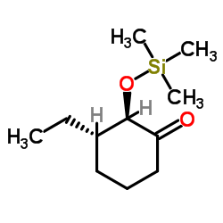 (2R,3S)-3-Ethyl-2-[(trimethylsilyl)oxy]cyclohexanone结构式