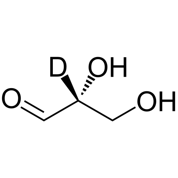 (R)-2,3-Dihydroxypropanal-d结构式