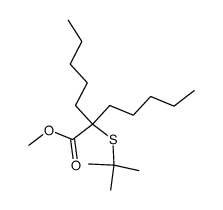 methyl 2-(tert-butylthio)-2-pentylheptanoate Structure