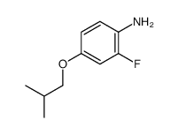 Benzenamine, 2-fluoro-4-(2-methylpropoxy)- (9CI) Structure