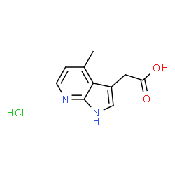 3-(4-METHYL-1H-PYRROLO[2,3-B]PYRIDIN-3-YL)PROPANOIC ACID HYDROCHLORIDE Structure