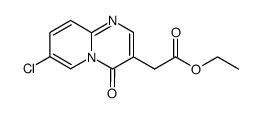 7-Chloro-4-oxo-4H-pyrido[1,2-a]pyrimidine-3-acetic acid ethyl ester结构式