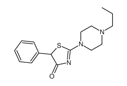 5-phenyl-2-(4-propylpiperazin-1-yl)-1,3-thiazol-4-one Structure
