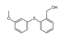 [2-(3-methoxyphenyl)sulfanylphenyl]methanol Structure