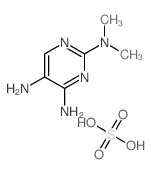 N2,N2-dimethylpyrimidine-2,4,5-triamine; sulfuric acid结构式