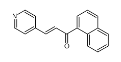 1-naphthalen-1-yl-3-pyridin-4-ylprop-2-en-1-one Structure