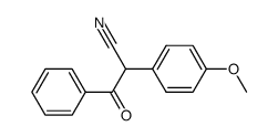 [1-cyano-1-(4-methoxypheny)-methyl] phenyl ketone结构式