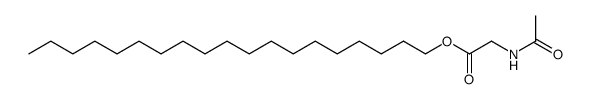 N-acetyl-glycine nonadecyl ester Structure