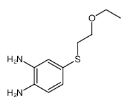 4-(2-ethoxyethylsulfanyl)benzene-1,2-diamine结构式
