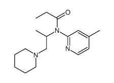 N-(4-methylpyridin-2-yl)-N-(1-piperidin-1-ylpropan-2-yl)propanamide结构式