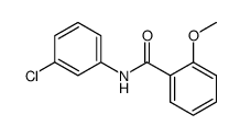 N-(3-chlorophenyl)-2-methoxybenzamide结构式