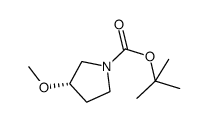 (S)-tert-butyl 3-Methoxypyrrolidine-1-carboxylate Structure