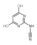 4,6-二羟基-2-氰基氨基嘧啶结构式