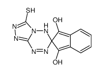 1',3'-dihydroxyspiro[2,5-dihydro-[1,2,4]triazolo[4,3-b][1,2,4,5]tetrazine-6,2'-indene]-3-thione Structure