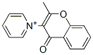 Pyridinium, 1-(2-methyl-4-oxo-4H-1-benzopyran-3-yl)- (9CI) Structure