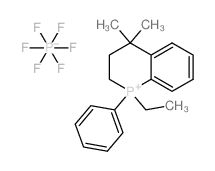 1-ethyl-4,4-dimethyl-1-phenyl-2,3-dihydrophosphinolin-1-ium,hexafluorophosphate Structure